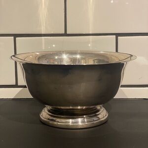 Vintage Poole Silverplate Fruit Bowl, Revere Style #68